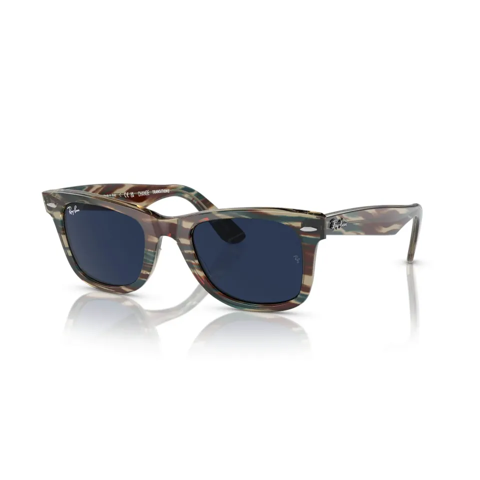 Ray Ban RB 2140 WAYFARER Unisex Güneş Gözlüğü 50-22 /150 - Açık Gri Desenli