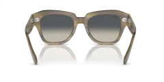Ray Ban RB2186 State Street 140571 49  Kadın Güneş Gözlüğü Çizgili Sarı Süt Kahve - 49-20 /145