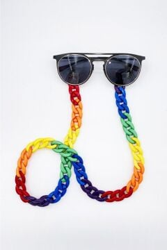 Rainbow Akrilik Yüksek Kalite Gözlük Zinciri