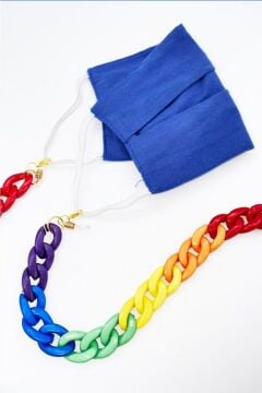 Rainbow Akrilik Yüksek Kalite Gözlük Zinciri